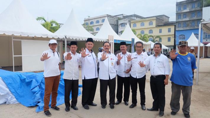 Sekda Inhil Pantau Persiapan Teknis Penyelenggaraan International Coconut Exhibition 2017