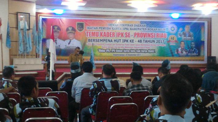 Temu Kader IPK se- Provinsi Riau, Asisten 1 Setda Rohil : Pemuda Garda Terdepan Bangsa 
