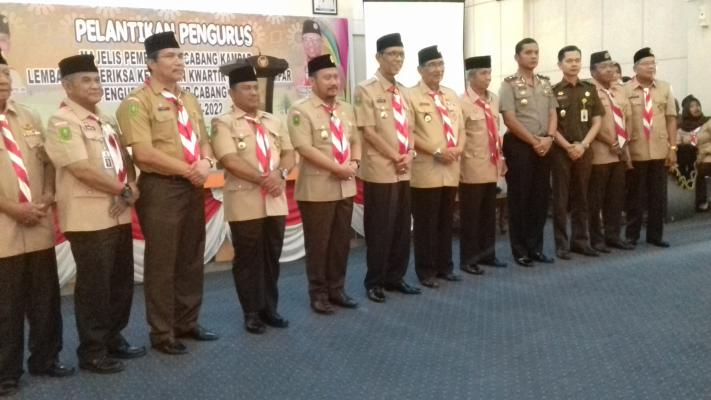   Bupati Kampar Melantik Pengurus Kwarcab Pramuka Kampar Masa bhakti 2017-2022