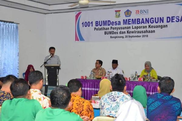   Sekda Kampar Drs H Yusri MSi Buka Pelatihan Penyusunan Keuangan  BUMDes
