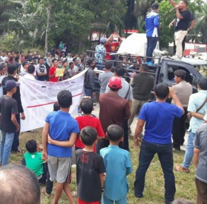 Demo Mahasiswa dan Masyarakat, Sekdes Bagan Nibung : Tidak ada aliran dana program Prona ke Camat