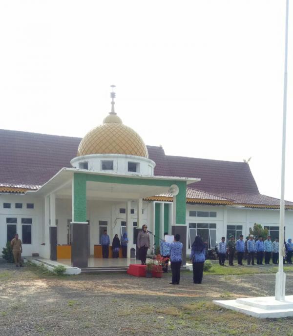 Kapolsek Bagan Sinembah Pimpin Upacara Apel Kesadaran Nasional, Ini Pesannya