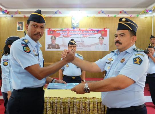 Pisah sambut Kalapas kls IIA Tembilahan berlangsung haru.