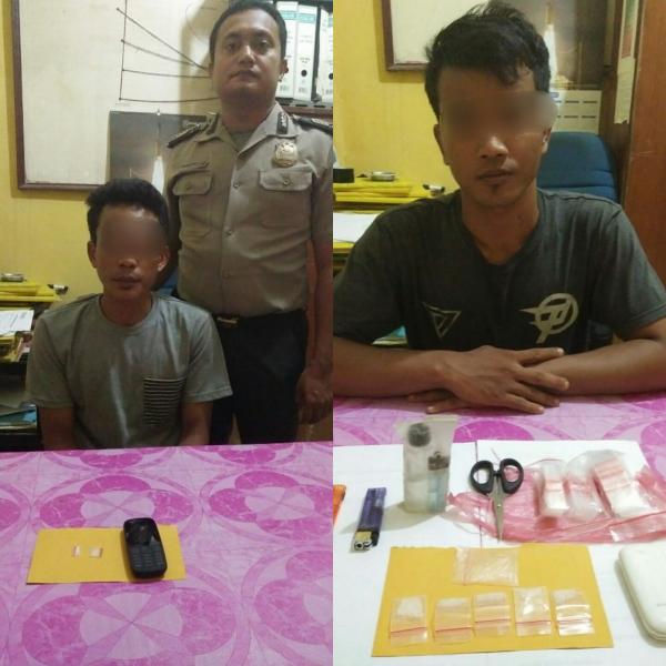 Polsek Bagan Sinembah Ciduk 2 Pria Pemilik Sabu, Ini Barang Buktinya