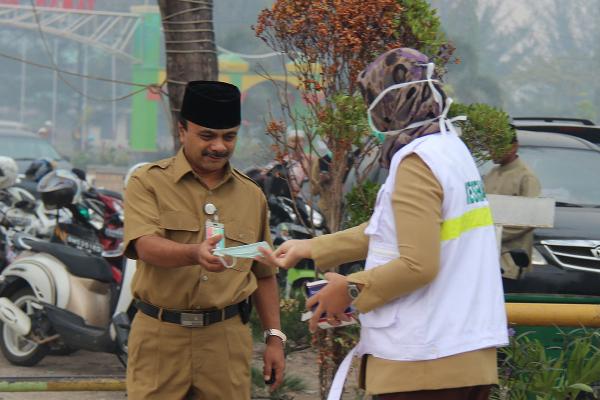 10 Ribu Masker di Bagikan Dinkes Untuk Anak Sekolah