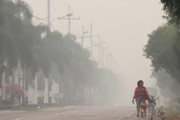 33.482 Masyrakat Dumai Terganggu Kesehatannya Akibat Kabut Asap