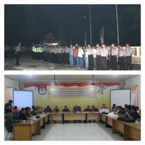 Amankan Sidang Pleno Penetapan DPT, Polres Rokan Hilir Siagakan 100 Personil
