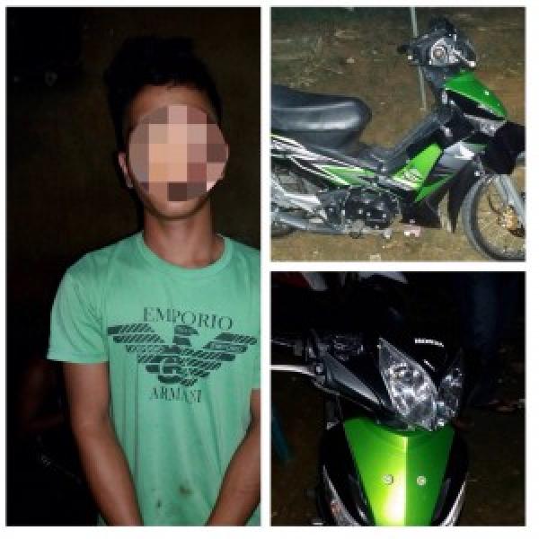 Curi Motor, Warga Bagan Batu Ditangkap Polisi