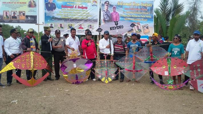 Perdana Digelar, Festival Layang-layang di Pulau Merbau Berlangsung Meriah
