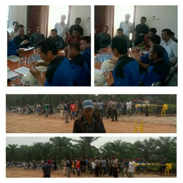 Polres Rohil Amankan Unjuk Rasa DI PT MASS