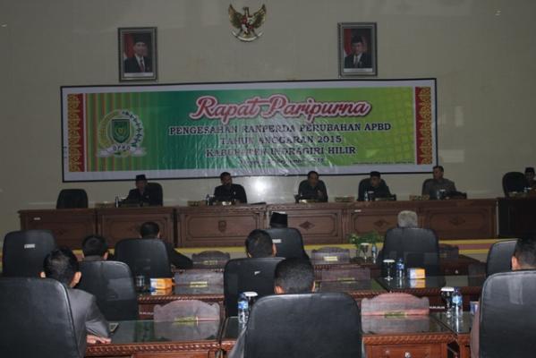Ranperda APBD P 2015 Pemkab Inhil Disahkan