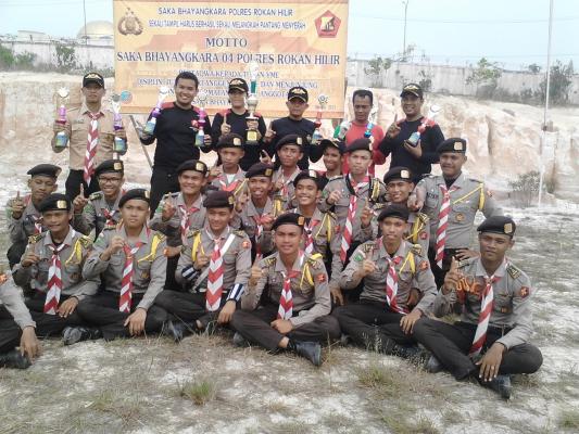 Sabet 7 Tropy, Saka Bhayangkara Polsek Bagan Sinembah Boyong Piala Juara Umum