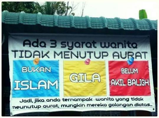 Syarat Wanita Tidak Menutup Aurat