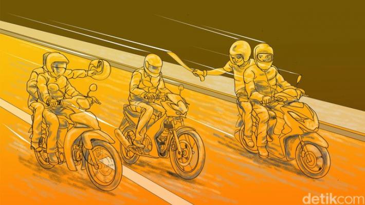 Anggota Polri di Bandung Jadi Korban Begal Berandalan Bermotor