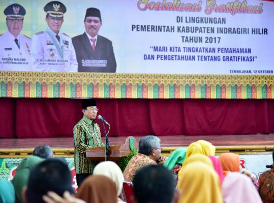 Bupati Inhil Komit Lakukan Pencegahan Tindak Pidana Korupsi Terhadap Seluruh Jajaran