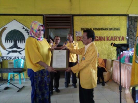 DPD Golkar pangkal Pinang usung ibu kite di Pilwako.
