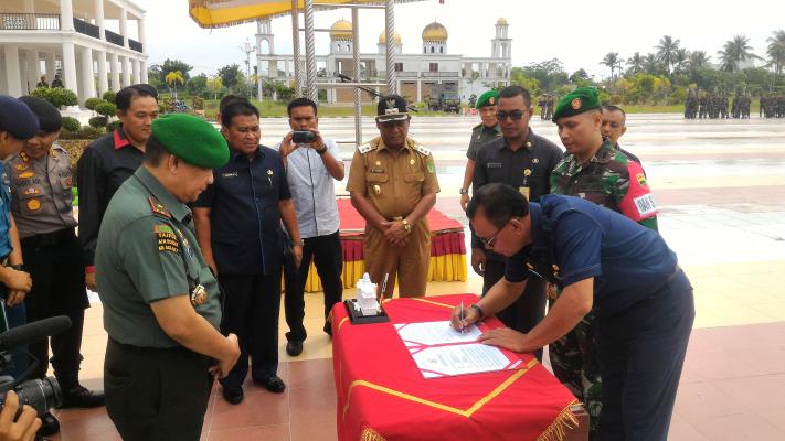 Danrem 031 Tutup Kegiatan TMMD Reguler ke - 100 di Rohul 