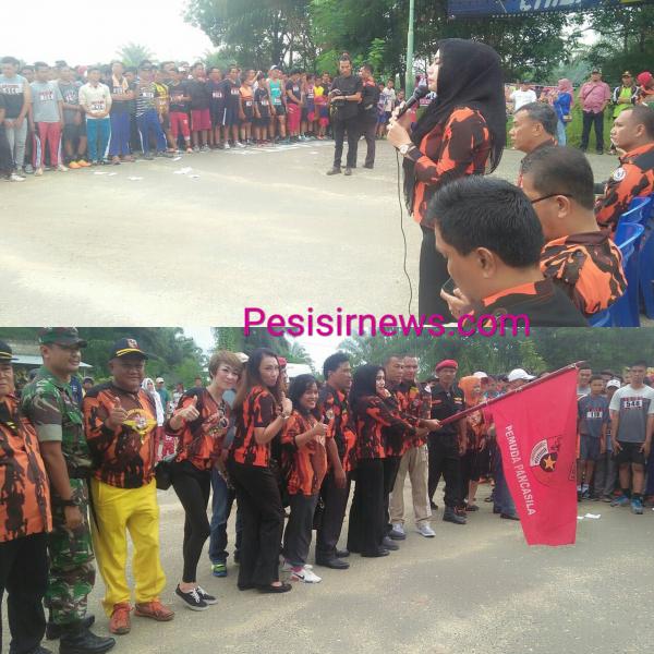 HUT Pemuda Pancasila, Camat Bagan Sinembah Lepas Maraton 10 Kilometer 