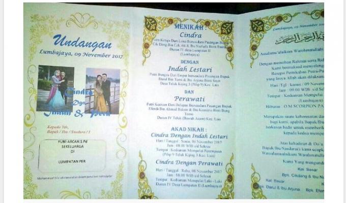 Heboh,pria di makassar nikahi dua wanita sekaligus.