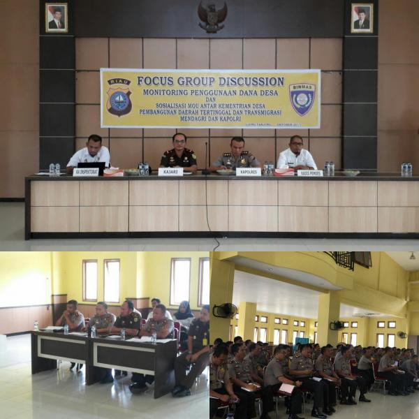 Polres Rohil Gelar Focus Group Discussion Bahas Dana Desa 
