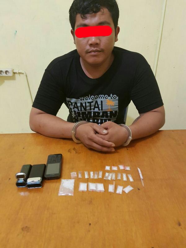 Ringkus Pria Ini Polsek Bagan Senembah Temukan 23 Paket Sabu Siap Edar