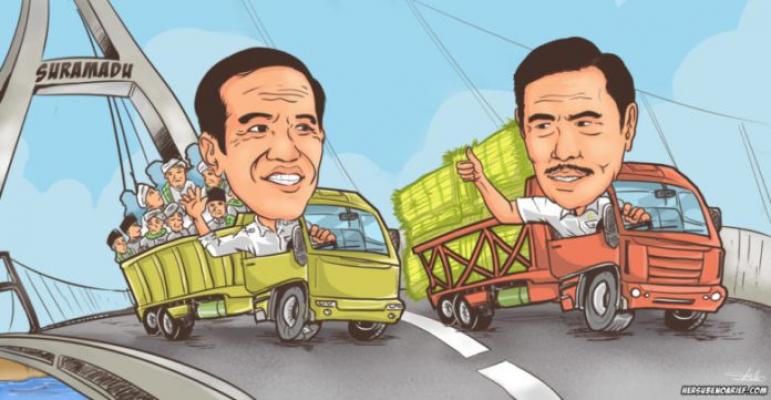Ada Jenderal Luhut di Jembatan Tol Suramadu?