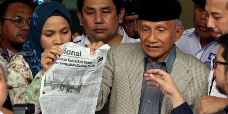 Beda versi Amien Rais vs Polisi saat jadi saksi kebohongan Ratna Sarumpaet
