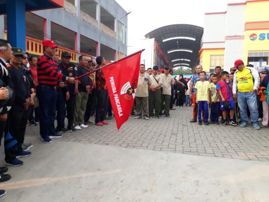 Bupati Rokan Hilir Ikuti Jalan Sehat Dalam HUT Pemuda Pancasila Di Bagan Sinembah 