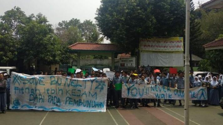 Diduga Doktrin Anti-Jokowi, Guru SMAN 87 Jakarta Dinonaktifkan dan Siswanya Berdemo