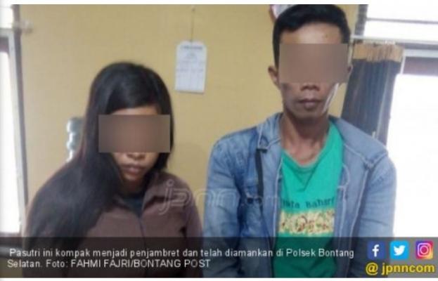 Istri Lagi Hamil Diajak Menjambret, Kedua Pelaku Hampir Diamuk Masa 