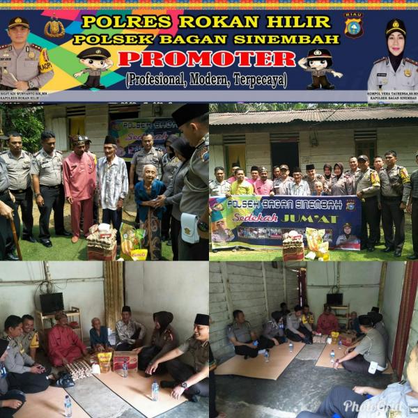 Jajaran Polsek Bagan Sinembah Kembali Kunjungi Warga yang Kurang Beruntung dan Berikan ini..