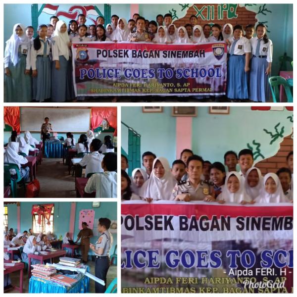 Police Goes To School, Ini Pesan Bhabinkamtibmas di SMU Pembangunan.. 