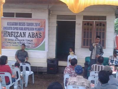 Reses Hafizan Abas Dengan Masyarakat Alah Air