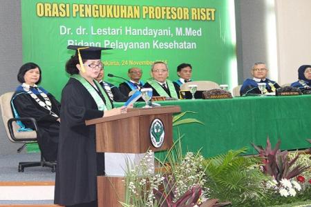 Dr dr Lestari Handayani M Med, sebagai Profesor Riset Jamu