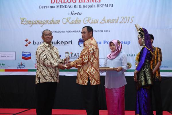  Pemkab Meranti Raih Kadin Award Kategori the Most Dynamic Region