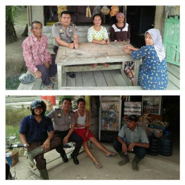  Waspadai C3 Bhabinkamtibmas Polsek Bangko Pusako, Melakukan Kegiatan Sambang Kepada Masyarakat
