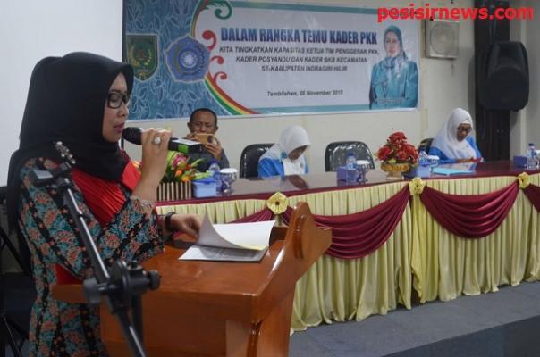 Ketua TP PKK Buka temu Kader PKK Se-Kabupaten Inhil