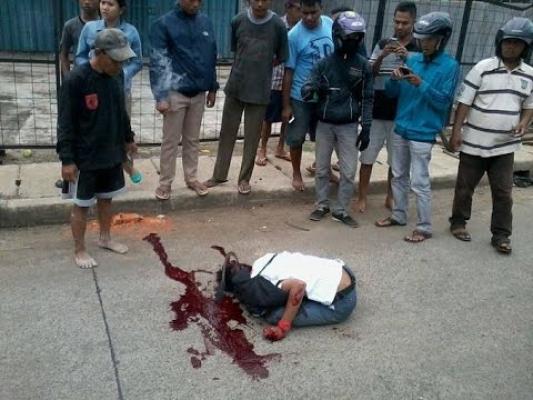 Pelajar SMK Terkapar Disabet Celurit
