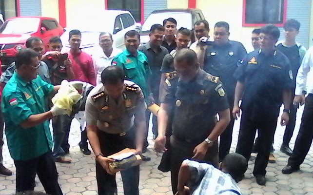 Polda Sumut Musnahkan Barang Bukti Sabu