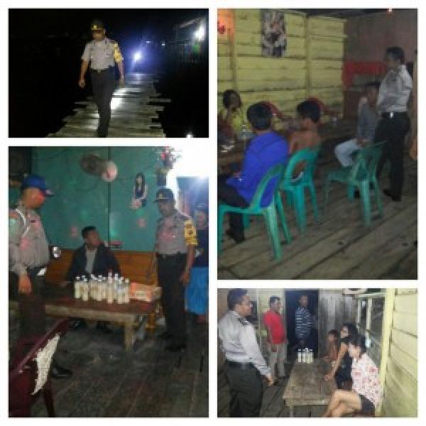 Polsek Panipahan Polres Rokan Hilir, Gelar Operasi Cipta Kondisi Cegah C3, Narkoba Dan Premanisme
