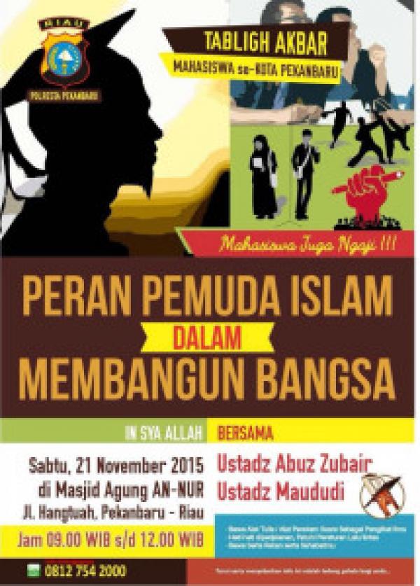 Setelah Pelajar, Polresta Pekanbaru Gelar Tabligh Akbar Untuk Mahasiswa