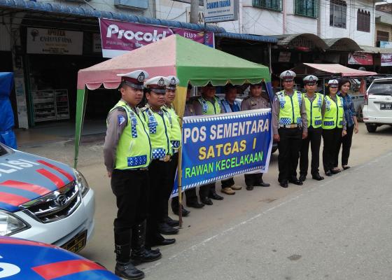 Upaya Cepat Tanggap, Polres Rohil Dirikan Posko Rawan Laka