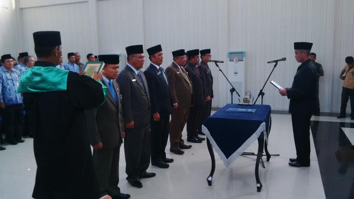7 Pejabat Eselon II di Pemkab Meranti Dilantik, Berikut Namanya