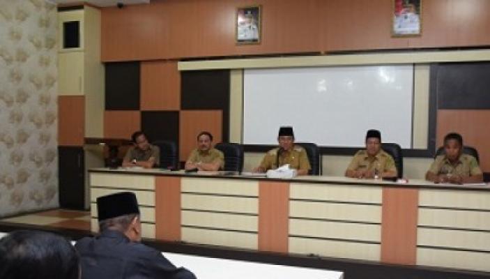 Bupati Inhil HM Wardan Pimpin Rapat Sambut Puncak Iven Wisata Religi
