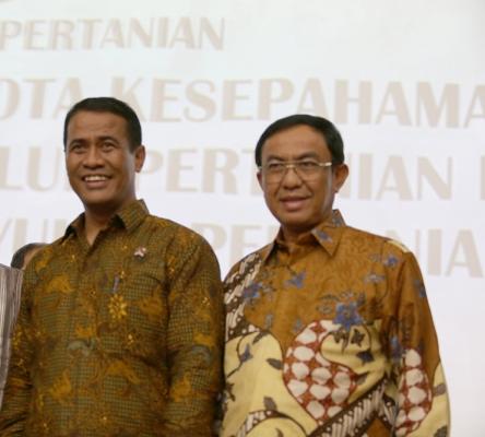 HM Wardan Teken MoU dengan Menteri Pertanian