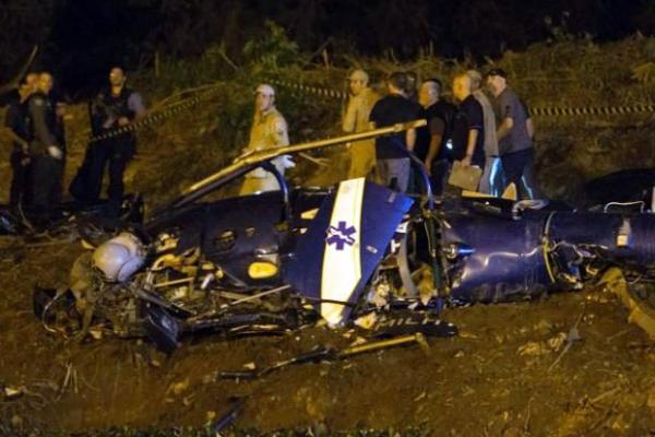 Helikopter Polisi Jatuh, 4 Orang Meninggal Dunia