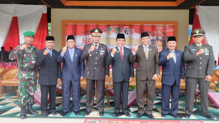 Bupati Inhil Irup Hari Pahlawan Tahun 2017
