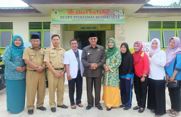 Bupati Inhil Sambangi UPT Puskesmas Kempas Jaya