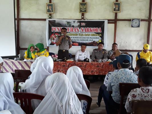 Inovasi Kreatif, Kapolsek Pelangiran Gandeng DP2AKBP3A Sosialisasi Bahaya Narkoba dan KDRT