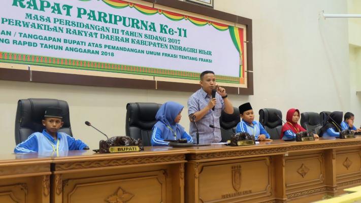 Ketua DPRD Inhil Bimbing Langsung Peserta Jambore Anak PMKS